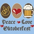 thumbnail image 3 of CafePress - Peace Love Oktoberfest Light T Shirt - Men's Classic Graphic T-Shirt, 3 of 4
