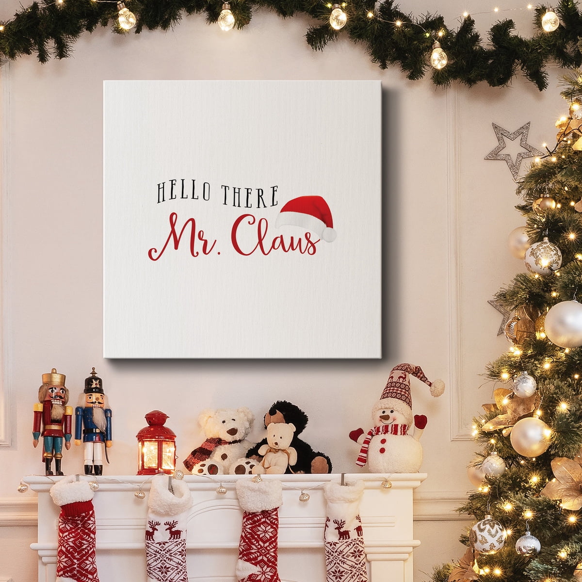 Mr. Claus-Premium Gallery Wrapped Canvas - Ready to Hang