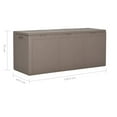 thumbnail image 4 of vidaXL Garden Storage Box 270L Brown PP Wood Look, 4 of 5