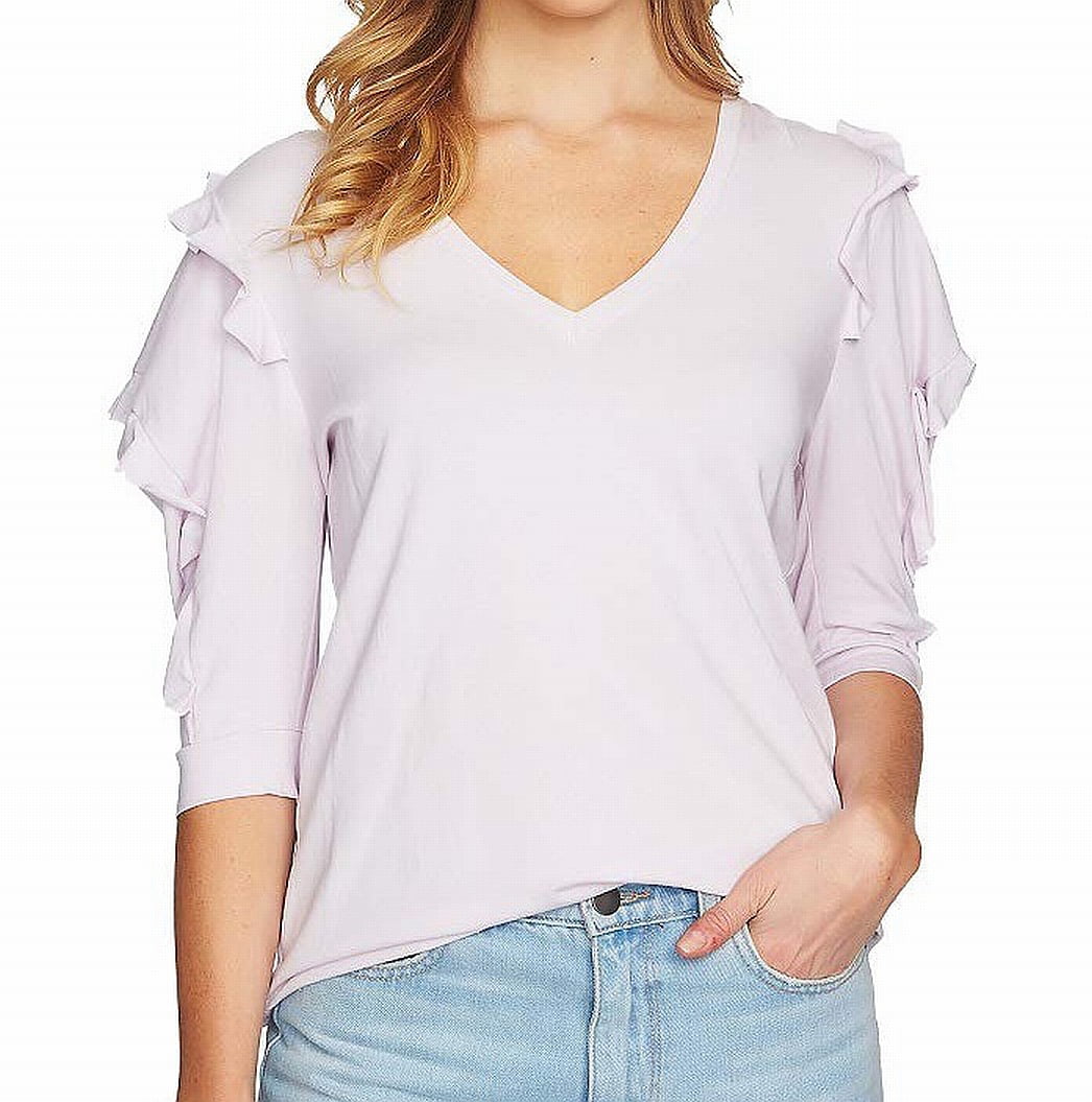 1.STATE - 1. State Women's Small Puff Shoulder V Neck Blouse - Walmart ...