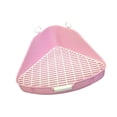 thumbnail image 1 of Rabbit Toilet Pets Pan Potty Trainer for Ferret Hamster Small Animals Pink, 1 of 7