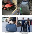 thumbnail image 3 of Carry On Travel Backpack Bundle | Island Hopper Travel Backpack with Toiletry Bag and Compression Packing Cube Set (Black with 4 Piece, 28L), 3 of 7