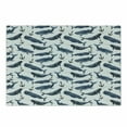 thumbnail image 1 of Narwhal Cutting Board, Aquarelle Whales with Anchors Marine Biology Illustration Brush Stroke, Decorative Tempered Glass Cutting and Serving Board, Small Size, Dark Blue Navy Blue, by Ambesonne, 1 of 1