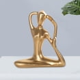 thumbnail image 2 of 2x Estatua de Chica de Yoga Figurita Pequeña Decoración para hogar para Decoración de de Habitación Del pequeña sa perfecl Figura de estatua de postura de yoga, 2 of 7