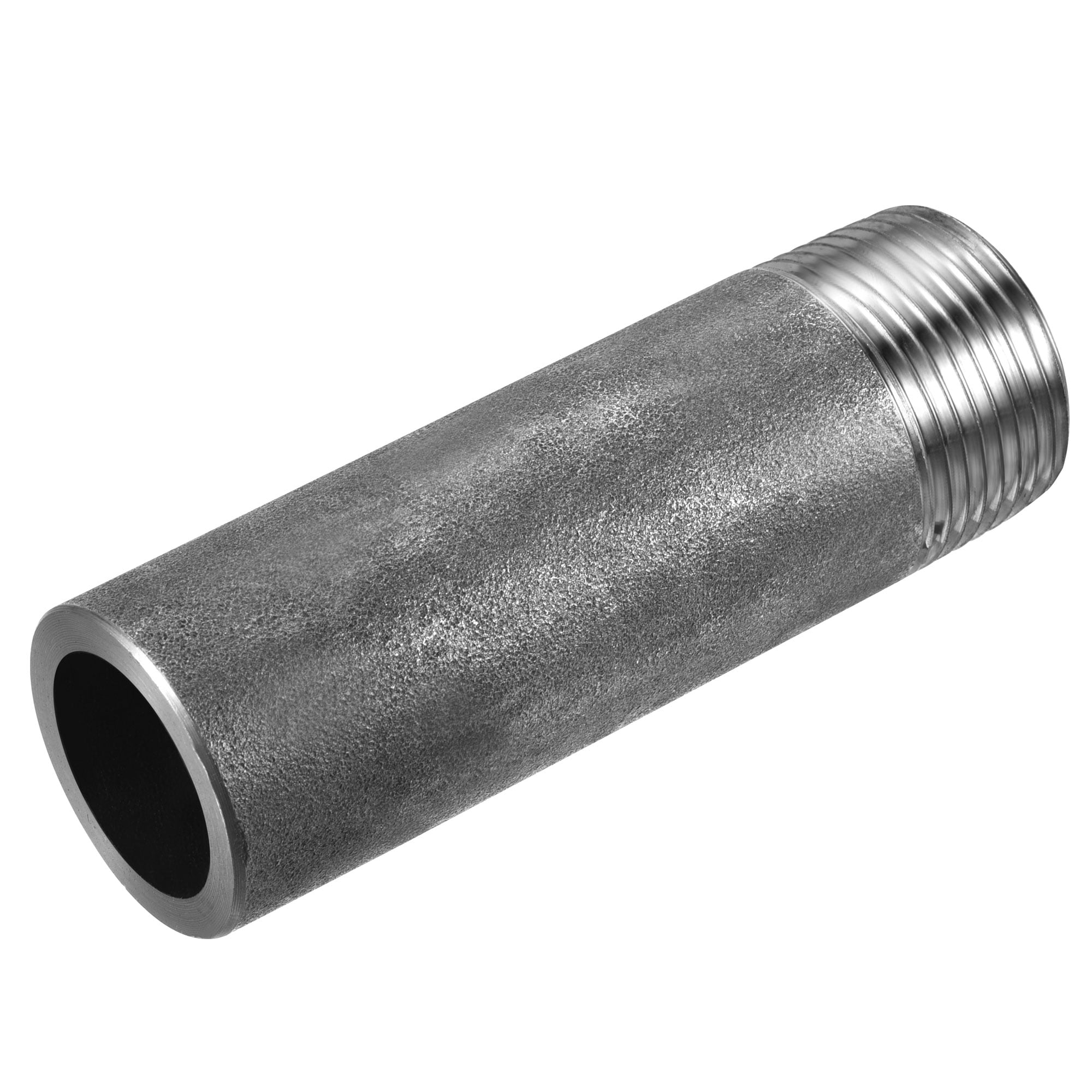 Uxcell Weld Coupling Carbon Steel 1NPT Male Partial Threaded Weldable