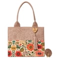 thumbnail image 1 of Bolso Yute De Mujer FANA Dahina Color Oro Rosado Hermosa Haz Reventa, M3917!!, 1 of 3