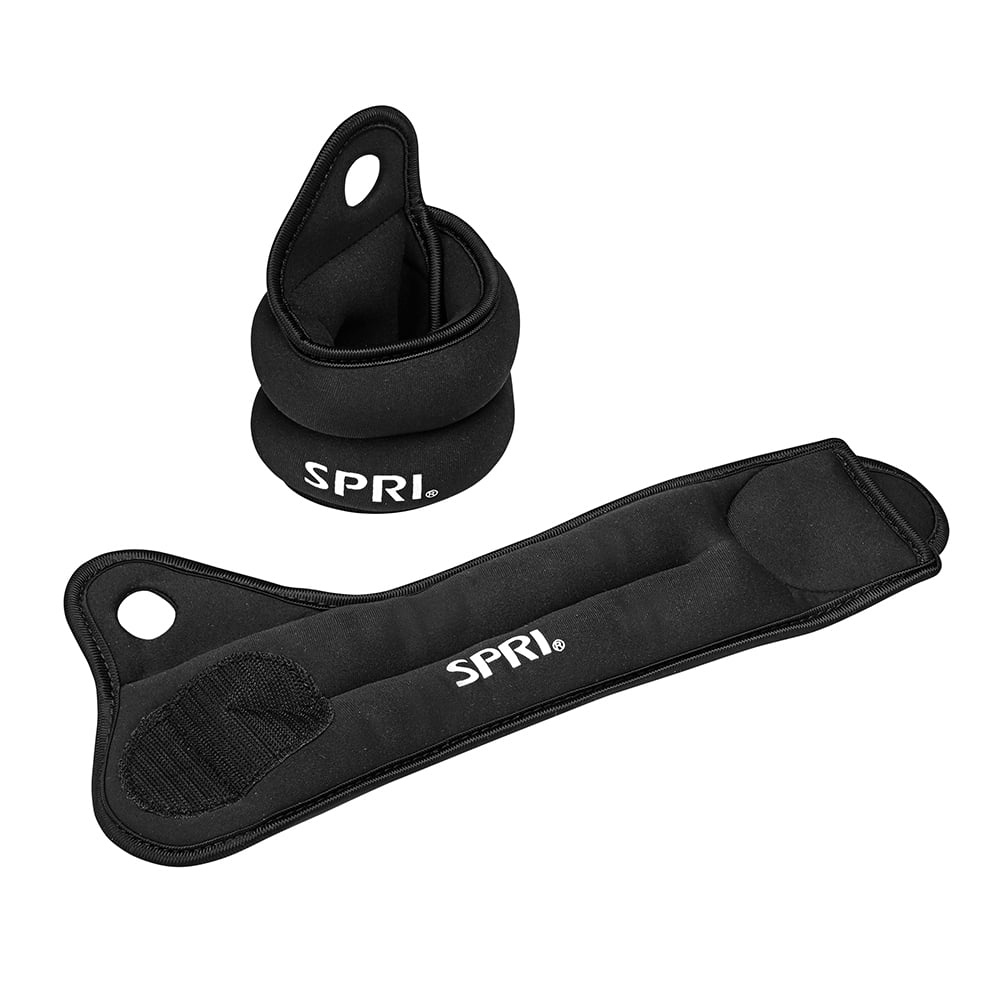 SPRI 2 LB Pair Thumb Lock Wrist Weights No-Slide Fabric Free Shipping! 