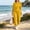 A4-Yellow, variant on Textilo Womens Dressy Pant Suits 3pc Open Front 3/4 Sleeve Cardigan Sleeveless Tank Tops Wide Leg Pants Sets Lounge Business Sets with Pockets,Yellow L