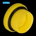 thumbnail image 3 of Uxcell M24x1.5 Hold Plugs Plastic Male Threaded Hex Socket End Cap, Yellow 2 Pack, 3 of 5