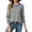 Blue, variant on SHEWIN Women's 2025 Fall Sweaters Fashion Crewneck Long Sleeve Striped Ribbed Knit Loose Pullover Sweater Tops L