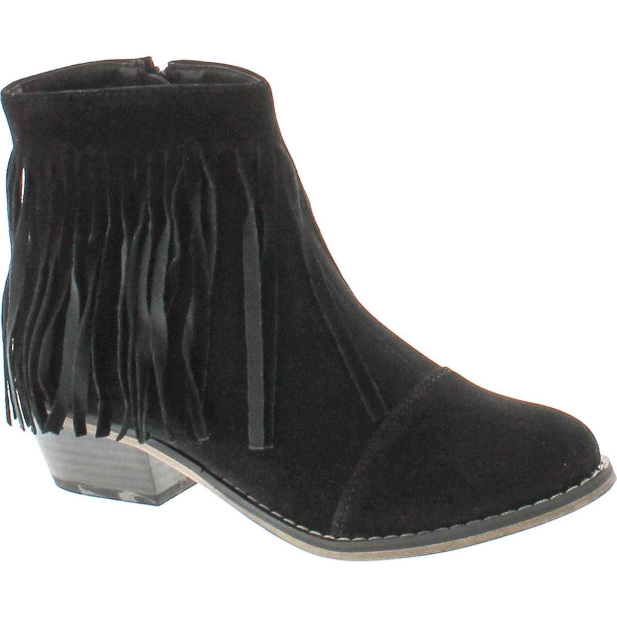 Breckelles Breckelle's Womens Almond Toe Fringe Tassel Chunky Heel