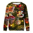 thumbnail image 4 of miqiqism Women's Fashion Christmas Printed T-Shirt Long Length Sleeve Sweatshirts Womens Tops Blouse Round Neck Casual Tshirt Cute Graphic Tees,Green,XX-Large, 4 of 4