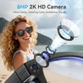 thumbnail image 2 of Gafas inteligentes BooaBei con cámara de 8 MP, control por voz con IA e impermeabilidad IP67, 2 of 9