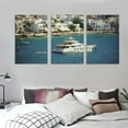 thumbnail image 3 of Nawypu Santorini Wall Art Posters Canvas Prints Printing For Living Room Bedroom Home Office Decorations 12''x16''X3 Panels, 3 of 4