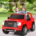 thumbnail image 3 of Topbuy Camion Électrique pour Enfants 2 Places GMC Sierra Denali Rouge, 3 of 6