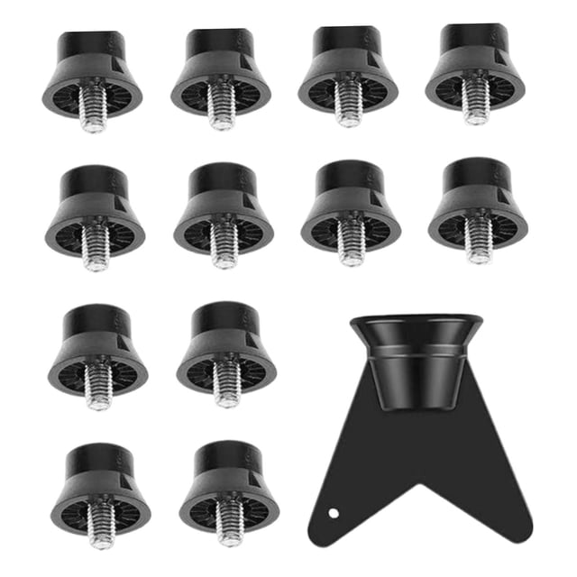 guohui Football Boot Spike 13mm 16mm M5 Nylon Replacement Accessories Rugby Shoes Spike Style A