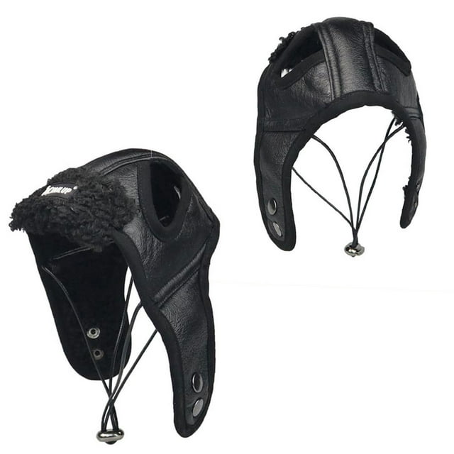 CHICHUMID Small Dog Costume Pet Makeup Decor Black PU 1Pcs for Photo Sessions