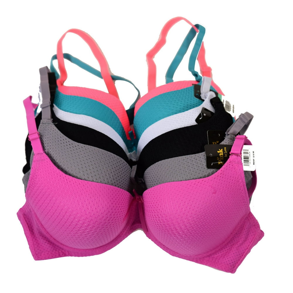 Viola’s Secret Women Bras 6 pack of Lightly Padded Bra B cup C cup