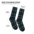 thumbnail image 3 of Women's Men's Scottish Tartan Plaid Colorful Novelty Pattern Crew Athletic Socks, 3 of 7