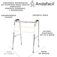 thumbnail image 2 of Andadera Ortopedica de Acero para Adulto Andafacil | Portatil, Plegable, Reforzada Andafacil Andadera, 2 of 2