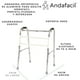 thumbnail image 2 of Andadera Ortopedica de Acero para Adulto Andafacil | Portatil, Plegable, Reforzada Andafacil Andadera, 2 of 2