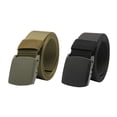 thumbnail image 4 of UPGRATOR 2Pack Waist Belt for Men Durable Green Plastic Buckle Straps for Outdoor Training, 4 of 8
