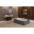 thumbnail image 2 of Malibu Home Waikki Whirlpool/Massaging Air Jet Bathtub 60"x 42"x 23" in Biscuit, 2 of 5
