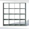 thumbnail image 6 of Furinno CUBIC 16-Cube Open Shelf Extra Thick Frame Sage Green, 6 of 6