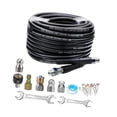 thumbnail image 1 of Kit de limpieza de alcantarillado con chorro de agua, mangueras, accesorios flexibles, riego de patios, reemplazo de césped, herramientas para lavado Estilo A, 1 of 9