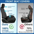 thumbnail image 5 of HQBQBUG Front Seat Covers Fit for Kia Sedona 2015-2021,Car Seat Covers Front Seats,Comfort Leather Automotive Seat Covers Anti-Slip Seat Cover&Accessories(Black,2 Seats), 5 of 10