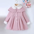 thumbnail image 5 of LUOGENLI Girls Jackets Toddler Girls Winter Windproof Coat Jacket Kids Button Shawl Warm Outerwear Jacket Girls Jackets Size 8-10 Girls Jackets Size 10-12 Lightweight 12-18 Months, 5 of 9