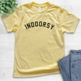 thumbnail image 2 of Kids Indoorsy Shirt, Youth Kids Boy Girl T-Shirt, Homebody Introvert Tee, Stay Home Social Distance Quarantine, Yellow, Medium, 2 of 4