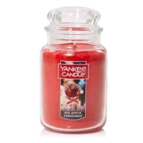 Yankee Candle Big Apple Christmas Large Classic Jar Candle, 22 Ounces
