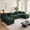 Green, variant on Aenkyo 141" Corduroy U-Shaped Sectional Sofa, Oversized 6 Seat Cloud Couch with Console and USB, Black