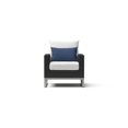 thumbnail image 4 of RST Brands Milo Espresso 2 Piece Aluminum Outdoor Club Chairs - Bliss Ink/White, 4 of 7