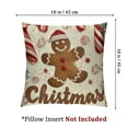 thumbnail image 4 of nygtbtfer Christmas Throw Pillow Man House Decorative Pillows for Couch Sofa Home Winter Holiday Decor Set of 2 White, 4 of 7