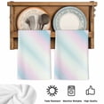 thumbnail image 6 of Abstract Gradient, Kitchen Towels Set of 2, Modern Minimalistic Geometric Ripple Art Soft Microfiber Dish Towels, Absorbent Washable Dishcloths for Kitchen Cleaning, Drying Dishes, 18x28 Inches, 6 of 9