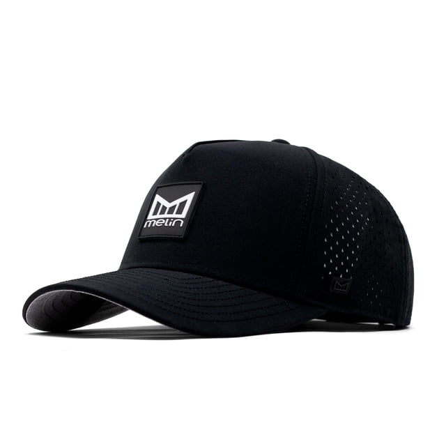 Gorra de béisbol melin Odysea Stacked Hydro Waterresistant negra
