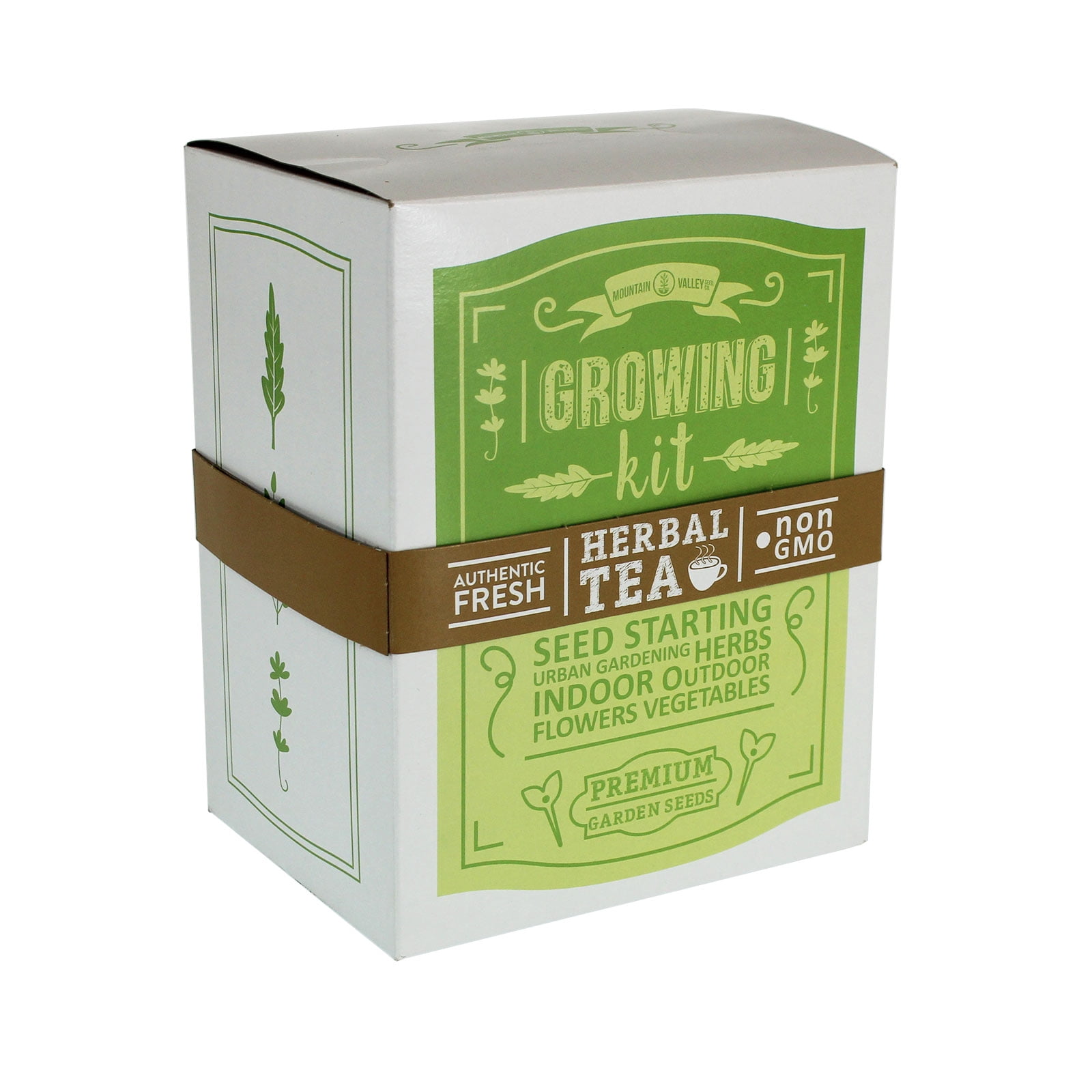 Indoor Medicinal & Herbal Tea Herb Garden Starter - Basic Kit - 6 Non-GMO Varieties - Seeds: Chamomile, Lavender, Lemon Mint, Calendula, Echinacea, Yarrow