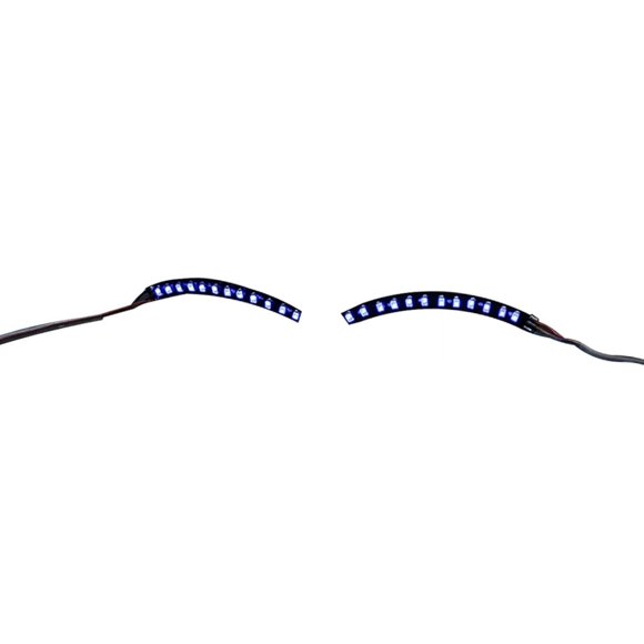 shiyou-LED Eyelashes Light, Safe Low Current Eye Friendly Light Up LED Eyelid Sticker Face Jewelry for Party Nightclub Stage Halloween, Party Queen Essential (Blue)