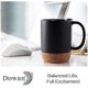 thumbnail image 2 of Juego de 2 tazas de café de 15 oz con fondo de corcho y tapa a prueba de salpicaduras, taza de cerámica con asa grande para hombres y mujeres, tazas de chocolate caliente, M, 2 of 5