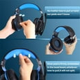 thumbnail image 4 of Gaming Headset, G2000 Wired Over-Ear Headset with Noise-Canceling Microphone, Soft Ear Cushions and Bass Surround Sound, Compatible with PS5/Xbox/PC,Blue, 4 of 8