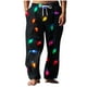 thumbnail image 2 of Pantalones largos para hombre, cintura elástica, estampado, transpirables, cómodos, suaves, informales, de playa, de poliéster., 2 of 5