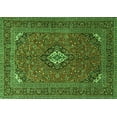 thumbnail image 1 of Ahgly Company Indoor Rectangle Medallion Green Traditional Area Rugs, 2' x 4', 1 of 1