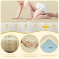 thumbnail image 4 of Loartee Baby Play Mat for Floor - 59" x 59" Non-Slip Coral Velvet Memory Foam Nursery Crawling 1.18" Thick Rug for Babies, Toddlers, Infants, Kids, Beige, 4 of 8