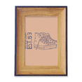 thumbnail image 1 of Hand Painted Canvas Shoes Illustration Photo Frame Exhibition Display Art Desktop Painting, 1 of 3