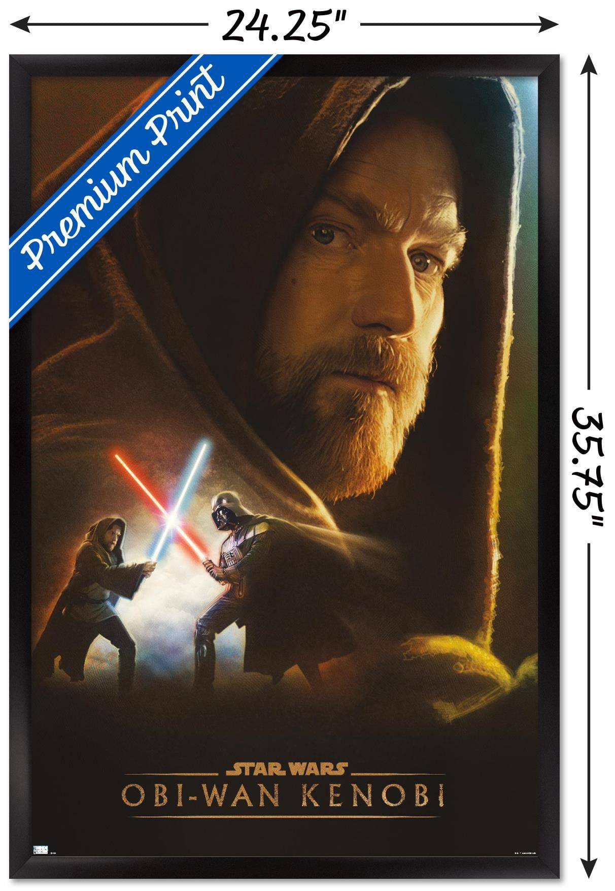 Star Wars: Obi-Wan Kenobi - Obi-Wan Collage Wall Poster, 22.375" x 34" Framed