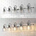 thumbnail image 6 of JONATHAN Y Virginia 42.75" 5-Light Metal/Glass LED Vanity Light, Chrome, 6 of 10