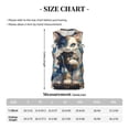 thumbnail image 4 of Pofeuu Exotic Blue Cat Print Basketball Jersey, Shirts for Men Youth Basketball Jersey Crew Neck-Large, 4 of 6