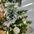thumbnail image 4 of Holiday Time Ornement de Pomme de Pin Argentée, 4 of 4